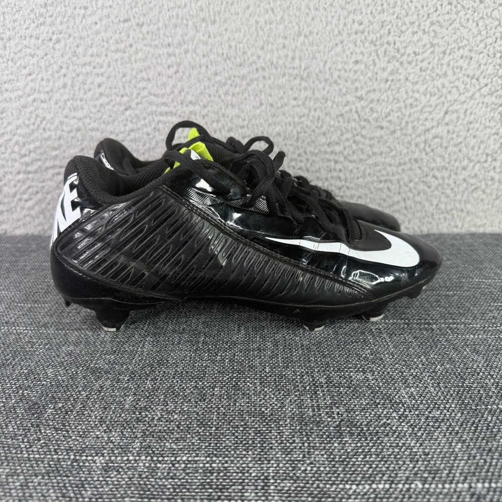 Nike Vapor Carbon Elite Football Cleats Mens 7.5 Black White 642785-001